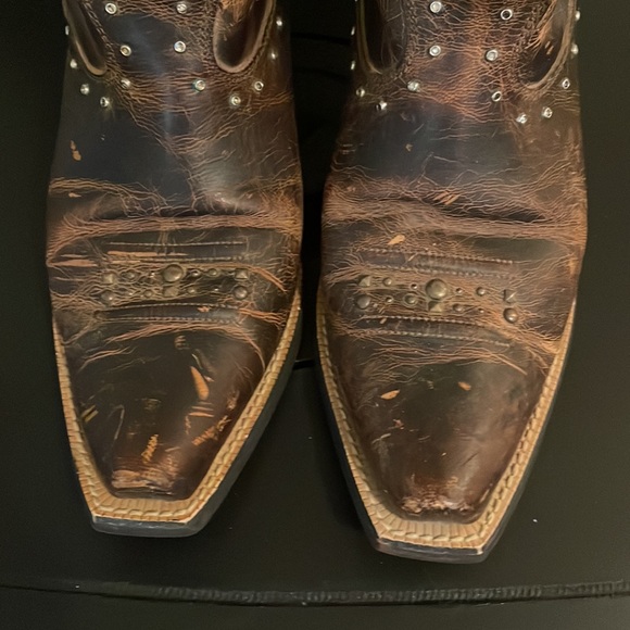 Ariat Women's Rhinestone Western Cowgirl Boot In Sassy Brown Size 7B - Picture 5 of 10